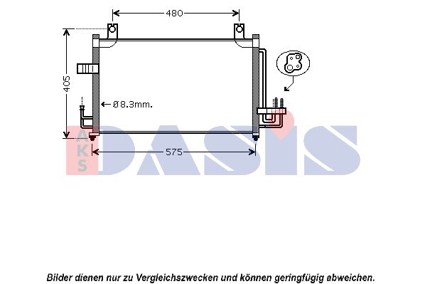 AKS DASIS Kondensaator,kliimaseade 512038N